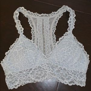 Aerie Light Blue Lacy Bralette